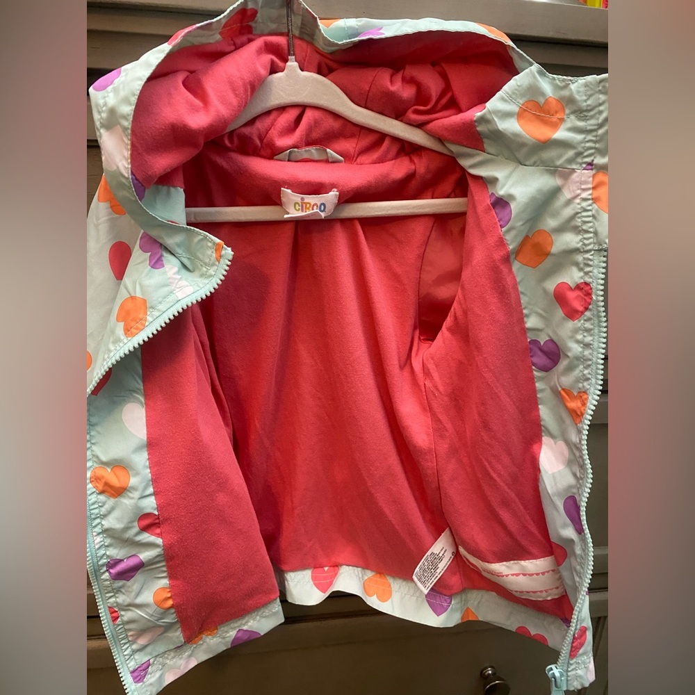 Colorful Heart Patterned Kids' Jacket - Picture 6 of 9